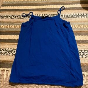 Women's Blue Sleeveless Top